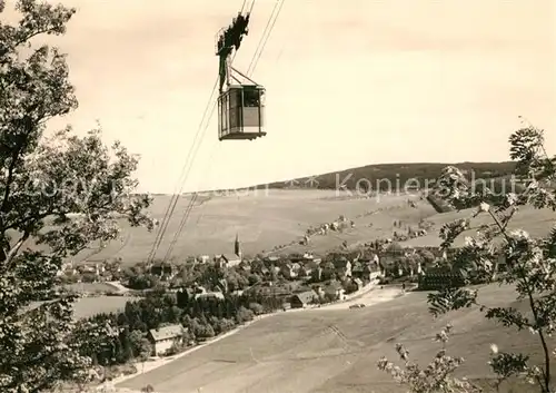 AK / Ansichtskarte Oberwiesenthal_Erzgebirge Seilbahn Oberwiesenthal Erzgebirge