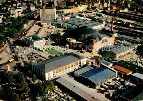 AK / Ansichtskarte Frankfurt_Main Fliegeraufnahme Messegelaende Frankfurt Main