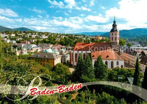 AK / Ansichtskarte Baden Baden Schloss Stiftskirche Baden Baden