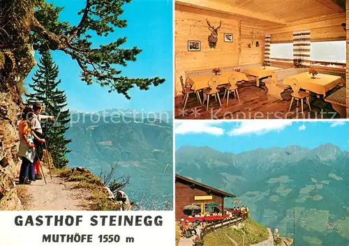 AK / Ansichtskarte Muthoefe_Dorf_Tirol Gasthaus Steinegg 