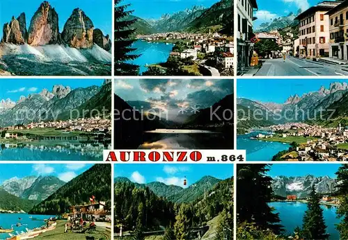 AK / Ansichtskarte Auronzo_di_Cadore Fliegeraufnahme Seepartie Zinnen Auronzo_di_Cadore