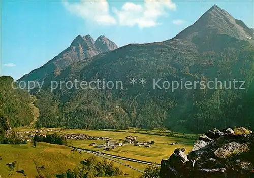 AK / Ansichtskarte Huben_oetztal mit Perler und Hahlkogel Huben oetztal