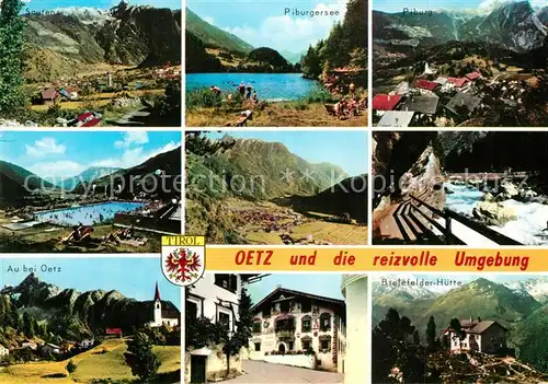 AK / Ansichtskarte Oetz Piburgersee Au Bielefelder Huette Piburg Piburgersee Oetz