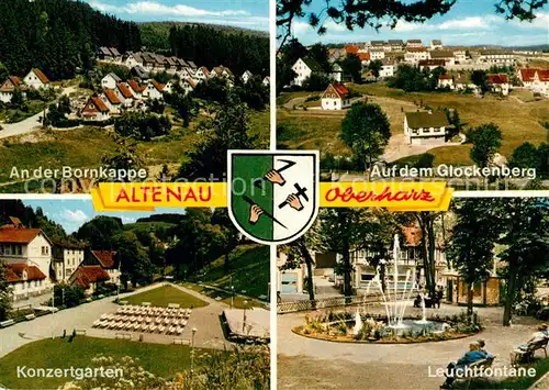 AK / Ansichtskarte Altenau_Harz Bornkappe Glockenberg Leuchtfontaene Konzertgarten Altenau Harz
