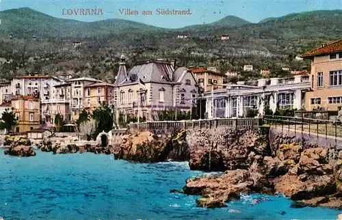 AK / Ansichtskarte Lovrana Villen am Suedstrand Lovrana