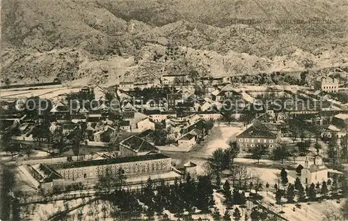 AK / Ansichtskarte Cettigne_Cetinje Vue aerienne du cote d occident Cettigne Cetinje