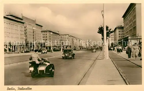 AK / Ansichtskarte Berlin Stalinallee Bromsilber Berlin