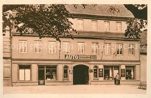 AK / Ansichtskarte Pirna Cafe Scholze Dohnascher Platz Auto Reparatur Werkstatt Pirna