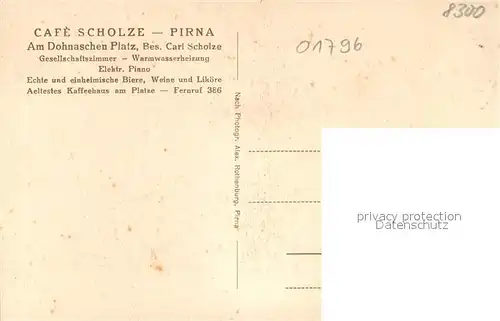 AK / Ansichtskarte Pirna Cafe Scholze Dohnascher Platz Auto Reparatur Werkstatt Pirna