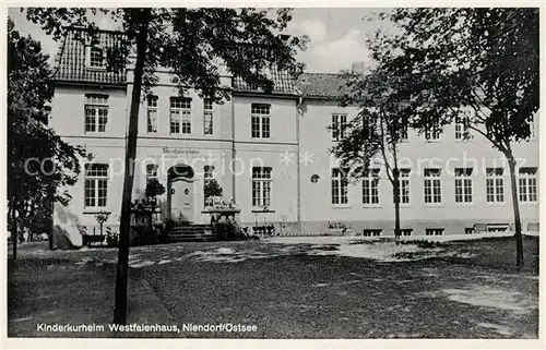 AK / Ansichtskarte Niendorf_Ostseebad Kinderkurheim Westfalenhaus Niendorf_Ostseebad