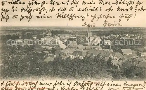 AK / Ansichtskarte Bad_Segeberg Stadtpanorama mit Kirche Bad_Segeberg