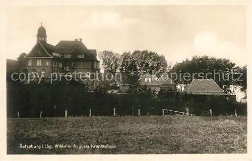 AK / Ansichtskarte Ratzeburg Wilhelm Augusta Krankenhaus Ratzeburg