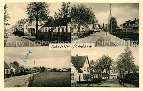 AK / Ansichtskarte Satrup Ortsmotive Strassenpartie Satrup