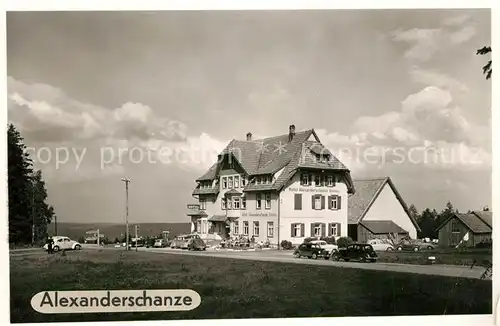 AK / Ansichtskarte Kniebis_Freudenstadt Hotel Alexanderschanze Passhoehe Schwarzwald Kniebis_Freudenstadt