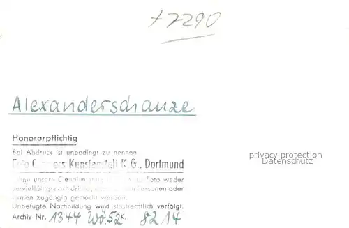 AK / Ansichtskarte Kniebis_Freudenstadt Alexanderschanze Passhoehe Schwarzwald Kniebis_Freudenstadt