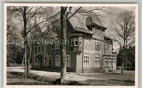 AK / Ansichtskarte Oberzwieselberg Hotel Pension Hirsch Kurort Wintersportplatz im Schwarzwald 