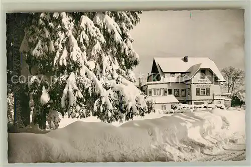 AK / Ansichtskarte Zwieselberg_Freudenstadt Hotel Tannenhof Kurort im Schwarzwald Winterimpressionen Zwieselberg_Freudenstadt