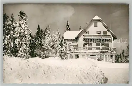 AK / Ansichtskarte Zwieselberg_Freudenstadt Hotel Tannenhof Kurort im Schwarzwald Winterimpressionen Zwieselberg_Freudenstadt