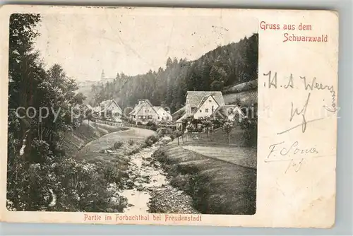 AK / Ansichtskarte Freudenstadt Partie im Forbachtal Bachlauf Freudenstadt