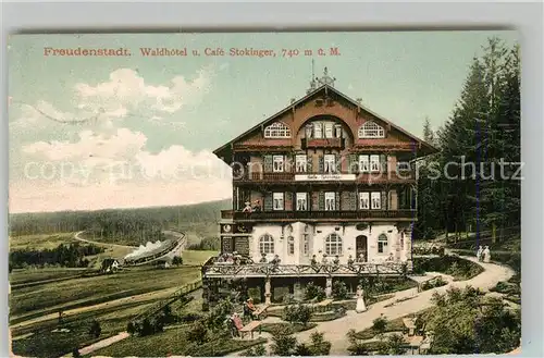 AK / Ansichtskarte Freudenstadt Waldhotel und Cafe Stokinger Freudenstadt