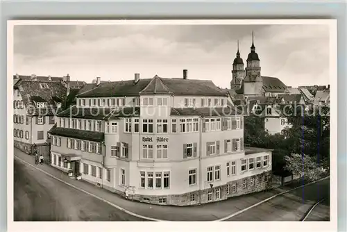 AK / Ansichtskarte Freudenstadt Hotel Adler Kirche Hoehenluftkurort im Schwarzwald Freudenstadt