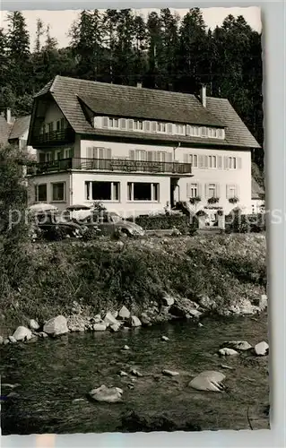 AK / Ansichtskarte Schoenmuenzach Hotel Pension Klumpp Kurort im Murgtal Schwarzwald Schoenmuenzach