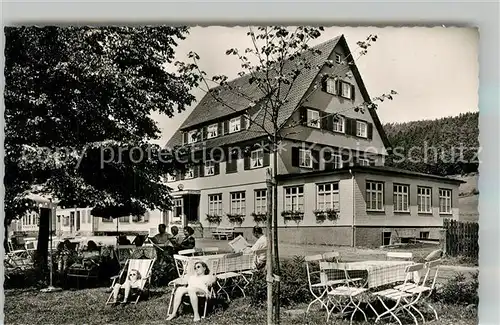 AK / Ansichtskarte Obertal_Baiersbronn Gasthof Pension zum Engel Gartenrestaurant Kurort im Schwarzwald Obertal Baiersbronn