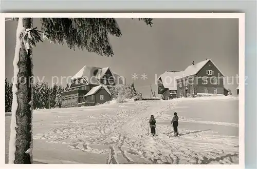 AK / Ansichtskarte Kniebis_Freudenstadt Gasthaus Pension zum Schwarzwald Winterimpressionen Kniebis_Freudenstadt