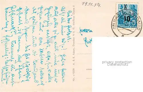 AK / Ansichtskarte Ostrau_Sachsen mit Schrammsteine Ostrau_Sachsen