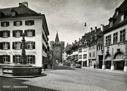 AK / Ansichtskarte Basel_BS Spalenvorstadt Brunen Basel_BS