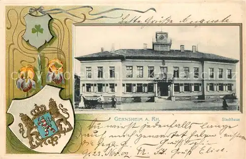 AK / Ansichtskarte Gernsheim Stadthaus Gernsheim