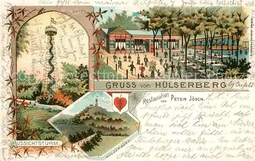 AK / Ansichtskarte Huels_Krefeld Huelserberg Restaurant Aussichtsturm Huels Krefeld