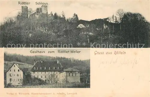 AK / Ansichtskarte Roettlerweiler Roettler Schloss  Roettlerweiler