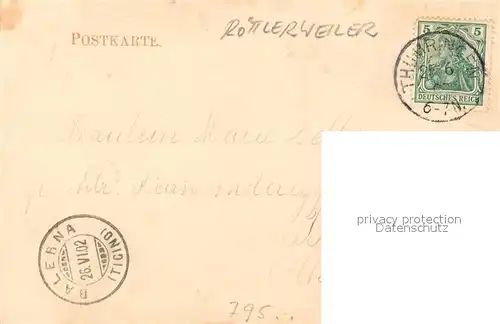 AK / Ansichtskarte Roettlerweiler Roettler Schloss  Roettlerweiler