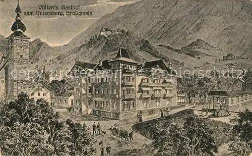 AK / Ansichtskarte Grossgmain Voetterls Gasthof zum Untersberg Grossgmain