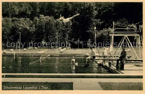 AK / Ansichtskarte Luisenthal Schwimmbad Luisenthal