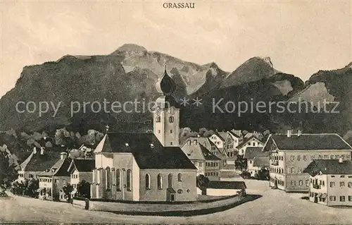 AK / Ansichtskarte Grassau_Chiemgau Kirche Grassau Chiemgau