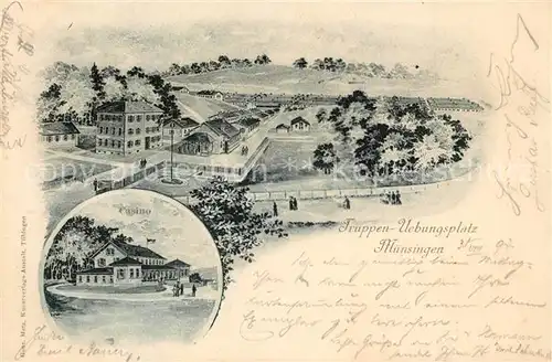 AK / Ansichtskarte Muensingen Truppen uebungsplatz Casino  Muensingen