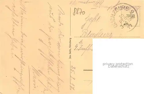 AK / Ansichtskarte Guenzburg Schloss  Guenzburg