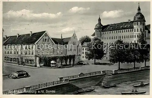 AK / Ansichtskarte Neuburg_Donau Hotel zur Post  Neuburg Donau