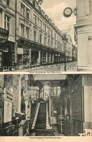 AK / Ansichtskarte Koeln_Rhein Hotel Belgischer Hof  Koeln_Rhein