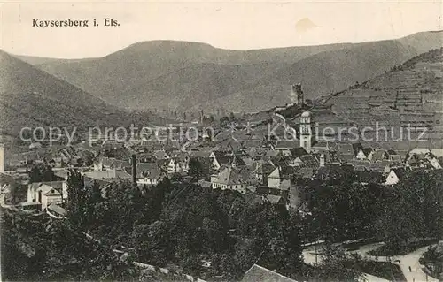 AK / Ansichtskarte Kaysersberg_Haut_Rhin Panorama mit Burg Kaysersberg_Haut_Rhin