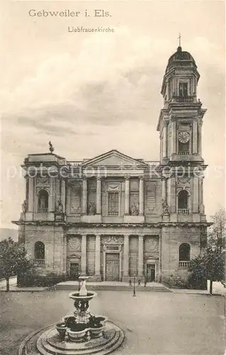 AK / Ansichtskarte Gebweiler_Elsass Liebfrauenkirche Gebweiler_Elsass