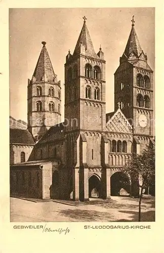 AK / Ansichtskarte Gebweiler_Elsass St Leodogarius Kirche Gebweiler_Elsass