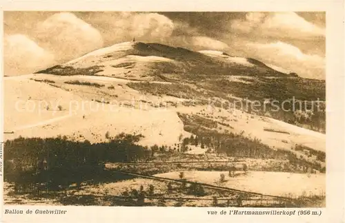 AK / Ansichtskarte Guebwiller_Elsass Vue de l Hartmannswillerkopf Guebwiller_Elsass