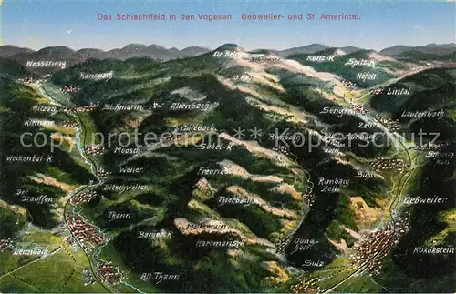 AK / Ansichtskarte Gebweiler_Elsass im St Amarintal Panoramakarte Gebweiler_Elsass