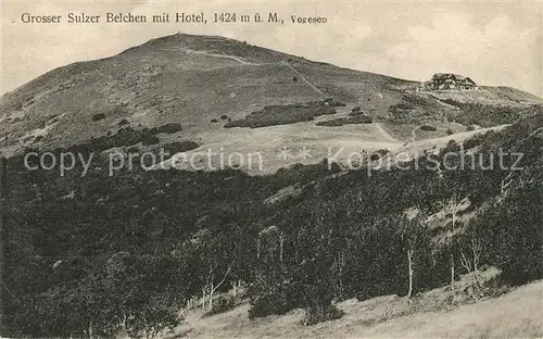 AK / Ansichtskarte Grosser_Belchen mit Hotel Vogesen Grosser Belchen
