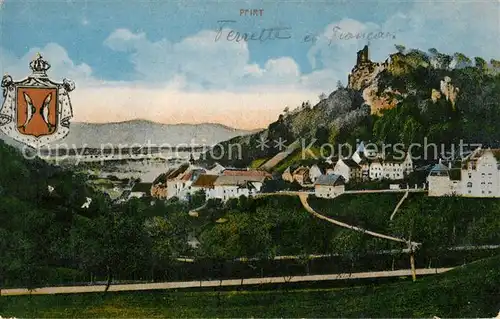 AK / Ansichtskarte Pfirt Panorama mit Ruine Pfirt