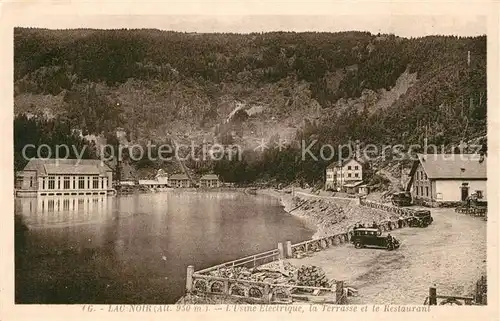 AK / Ansichtskarte Lac_Noir_Alsace Usine Electrique la Terrasse et le Restaurant Lac_Noir_Alsace