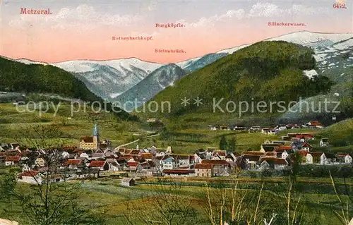 AK / Ansichtskarte Metzeral_Haut_Rhin Burgkoepfle Steinabrueck Sillackerwasen Metzeral_Haut_Rhin